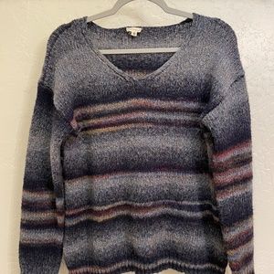 Hem & Thread multi-colored chunky sweater